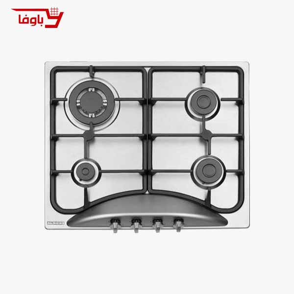 اجاق گاز صفحه ای استیل البرز | 4 شعله | مدل S4653 | استیل | قطعات ایرانی