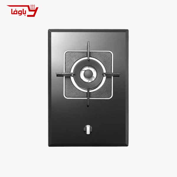 اجاق گاز صفحه ای استیل البرز | تک شعله | مدل G1301 | شیشه | قطعات ایتالیایی