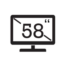 تلویزیون 58 اینچ جی پلاس