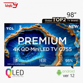 تلویزیون تی سی ال | هوشمند | مدل 98C755 | سایز 98 اینچ | QLED