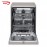 ماشین ظرفشویی ال جی | مدل XD74S | ظرفیت 14 نفر