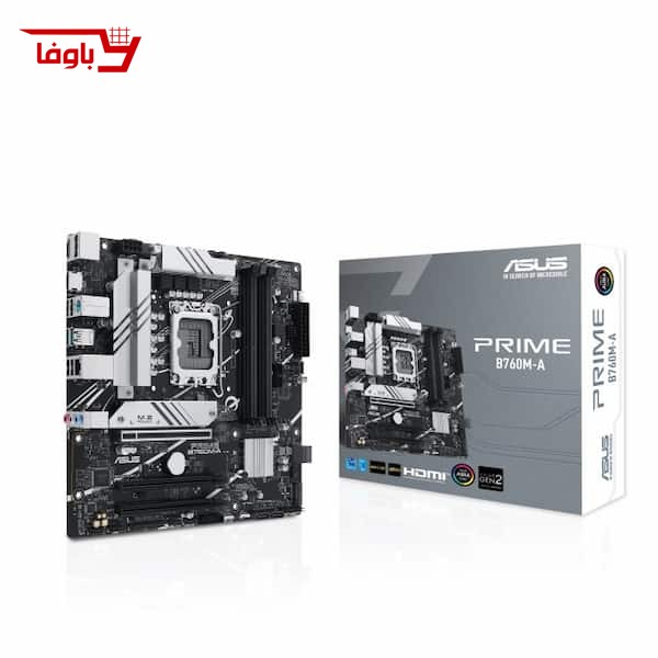 مادربرد ایسوس | مدل ASUS PRIME B760M-A | سوکت 1700 | نوع رم DDR5