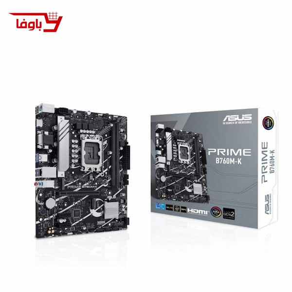 مادربرد ایسوس | مدل ASUS PRIME B760M-K | سوکت 1700 | نوع رم DDR5