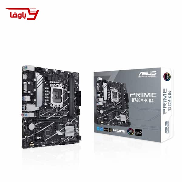 مادربرد ایسوس | مدل ASUS PRIME B760M-K | سوکت 1700 | نوع رم DDR4