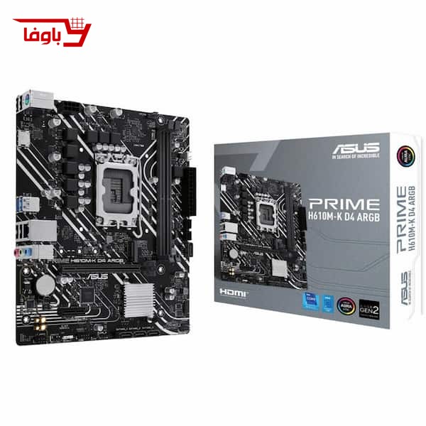 مادربرد ایسوس | مدل ASUS PRIME H610M-K | سوکت 1700 | نوع رم DDR4
