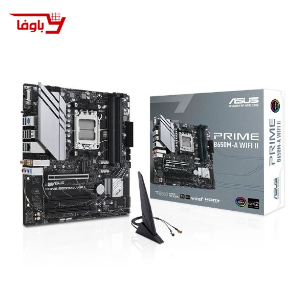 مادربرد ایسوس | مدل ASUS Prime B650M-A WIFI II | سوکت AM5 | نوع رم DDR5