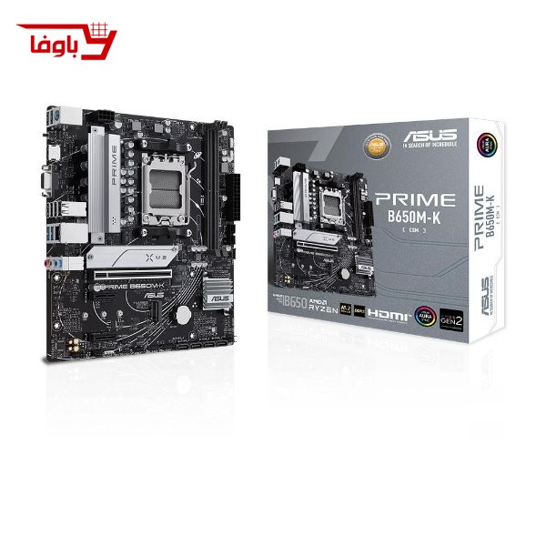 مادربرد ایسوس | مدل ASUS PRIME B650M-K | سوکت AM5 | نوع رم DDR5