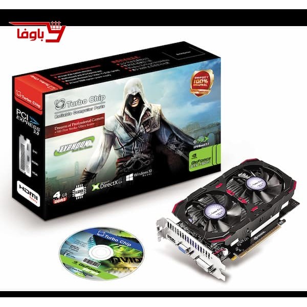 کارت گرافیک توربو چیپ | مدل GT750 | ظرفیت 4 گیگابایت | DDR5 128bit
