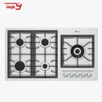 اجاق گاز صفحه ای بیمکث | استیل | 5 شعله | مدل 0013