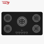 اجاق گاز صفحه ای بیمکث | شیشه ای | 5 شعله | مدل 5091