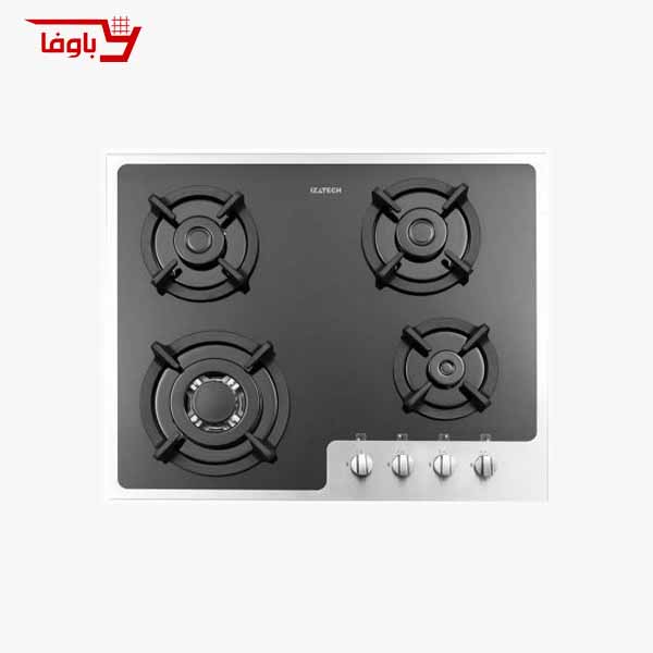 G-4652S-BAVAFA اجاق گاز صفحه ای استیل البرز | 4 شعله | مدل G4652S | شیشه | قطعات ایرانی - Image 1