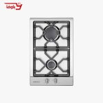 اجاق گاز صفحه ای استیل البرز | 2 شعله | | مدل S2301 | استیل | قطعات ایتالیایی