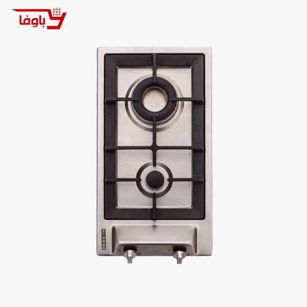 S-2302-BAVAFA اجاق گاز صفحه ای استیل البرز | 2 شعله | مدل S2302 | استیل | قطعات ایتالیایی - Image 1